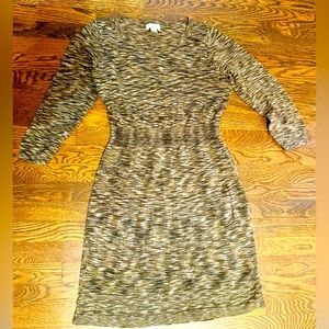 Ann Taylor LOFT marbled Brown Dress 👗 - Size S